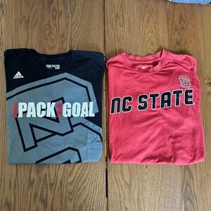 NC State Wolfpack Lot of 2 Graphic T-Shirt Mens Size Medium